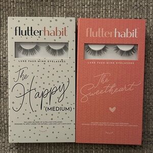 flutterhabit lashes - the happy medium & the sweetheart